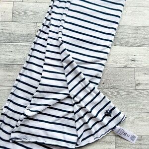 One Size Coolibar Savannah Sun Blanket UPF 50+ White and Navy Stripe